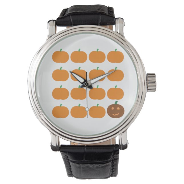 Halloween Cute Pumpkin Patch Watch (Front)