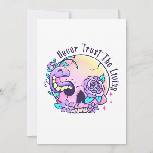 Halloween Cute Skull  Invitation