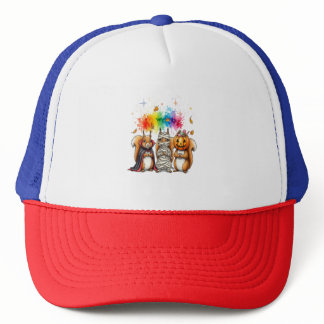 Halloween Cute Squirrels Costume Trucker Hat
