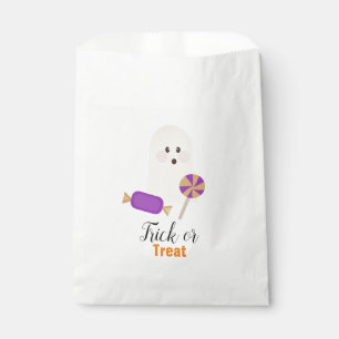 Halloween Cute Vintage Ghost and Candy Favor Bag