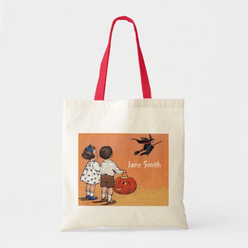Halloween cute vintage loot bag trick or treat