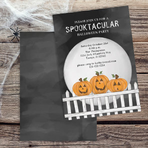 Halloween Cute Whimsical Pumpkin Jack O'Lanterns Invitation