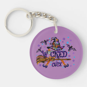 Halloween Cute Wicked Witch Keychain