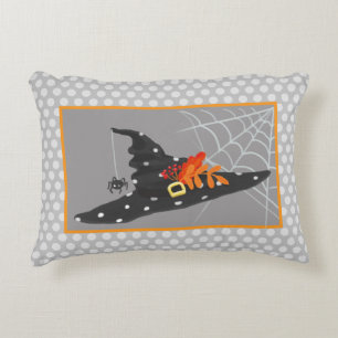 Halloween Cute Witch Hat Accent Pillow