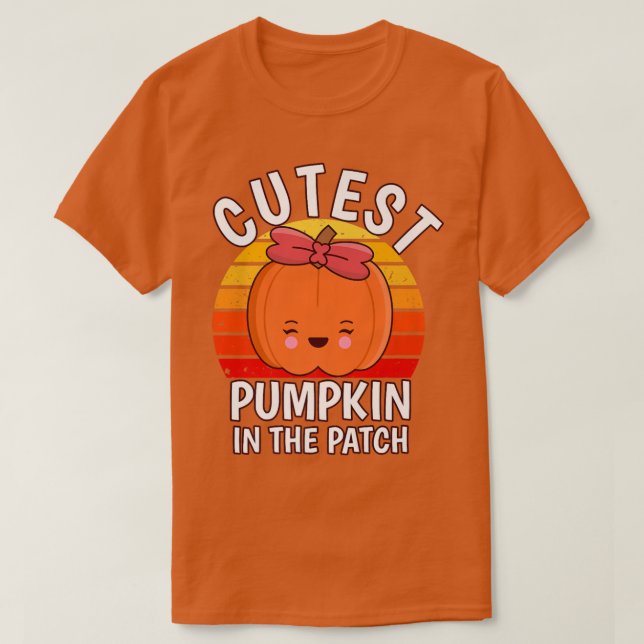 Halloween Cutest Pumpkin in the Patch  T-Shirt (Design Front)