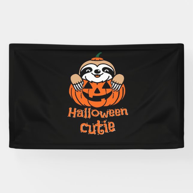 Halloween cutie sloth Essential T-Shirt Banner (Horizontal)