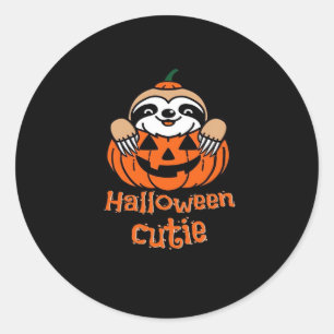 Halloween cutie sloth Essential T-Shirt Classic Round Sticker