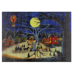 Halloween cutting board,witches,black,cats cutting board