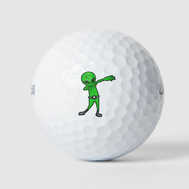 halloween dabbing alien golf balls (Front)