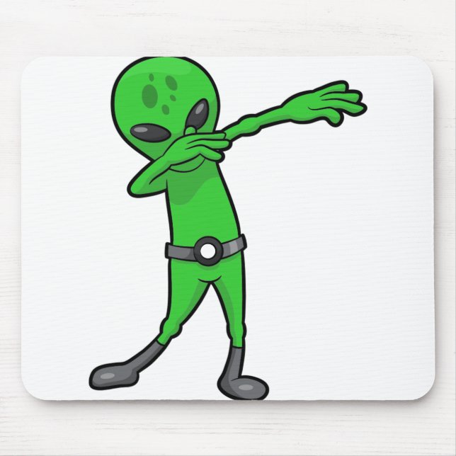 Halloween dabbing alien mouse pad (Front)