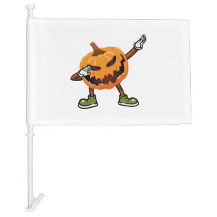 Halloween Dabbing Jack O Lantern Pumpkin Halloween Car Flag