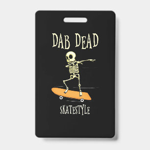 Halloween Dabbing Skatestyle Badge