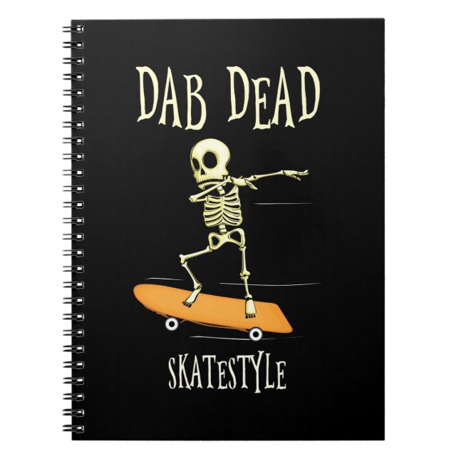 Halloween Dabbing Skatestyle Notebook (Front)