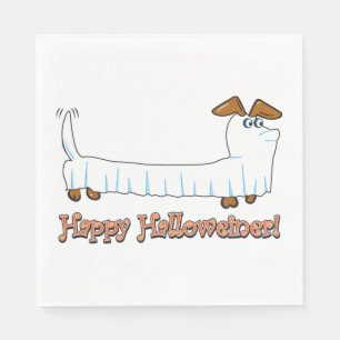 Halloween Dachschund Ghost Napkins
