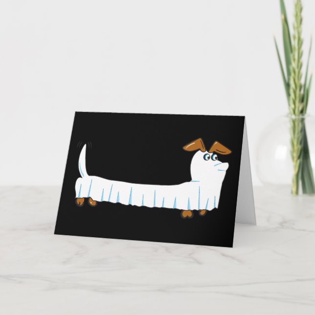 Halloween Dachshund Card (Front)