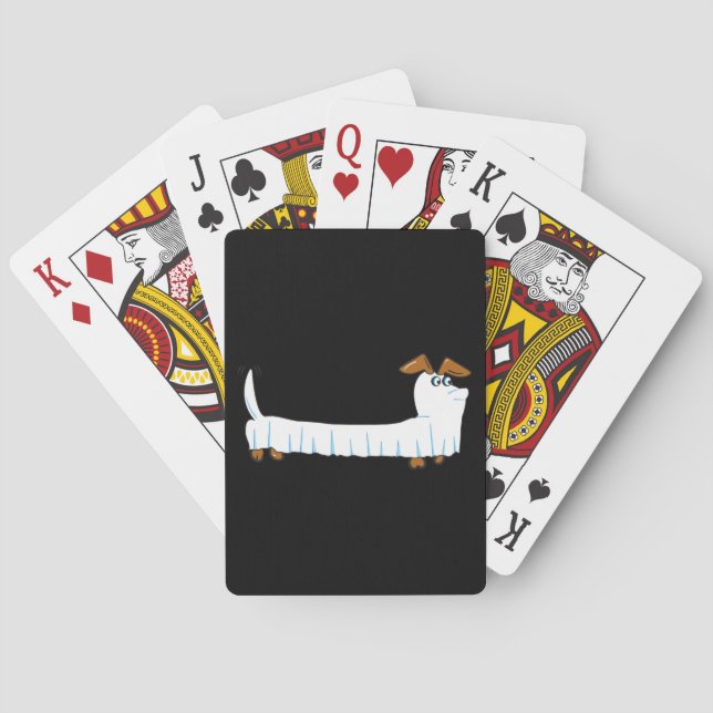 Halloween Dachshund Poker Cards (Back)