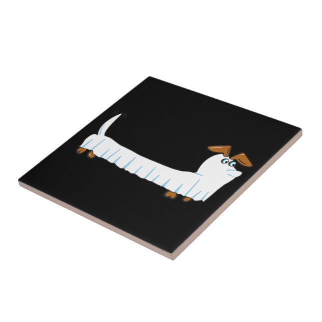 Halloween Dachshund Tile (Side)
