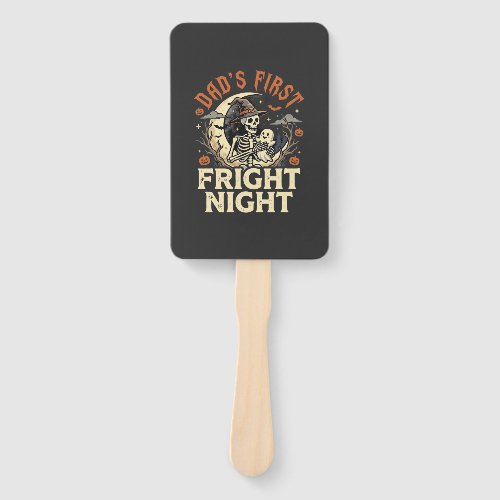 Halloween Dad First Fright Night Hand Fan