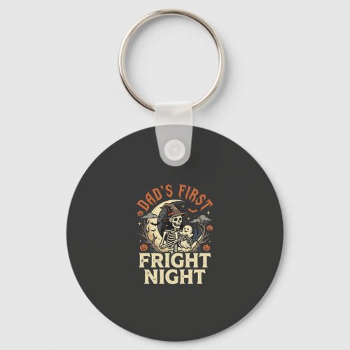 Halloween Dad First Fright Night Keychain