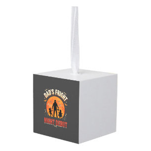 Halloween Dad Fright Night Cube Ornament