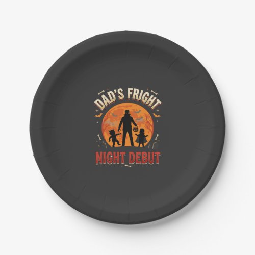 Halloween Dad Fright Night Paper Plates