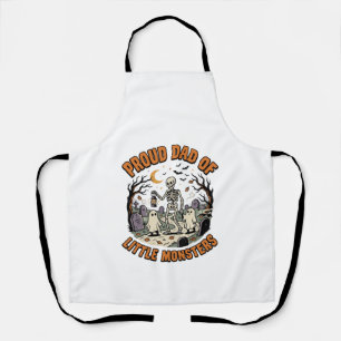 Halloween Dad Little Monsters Night Apron