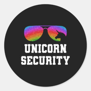 Halloween Dad Mom Daughter Adult Costume Unicorn S Classic Round Sticker