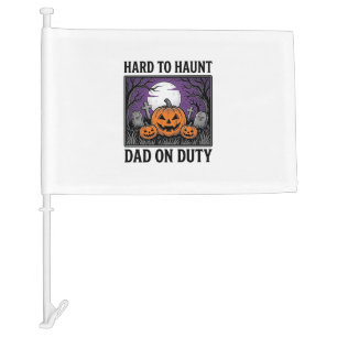 Halloween Dad Shirt Hard To Haunt Funny Father Des Car Flag