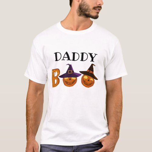 Halloween Daddy Boo Illustration  Family T_Shirt