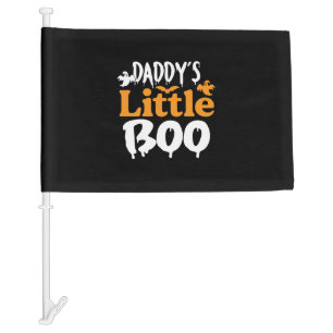 Halloween Daddy Little Boo Birthday Car Flag