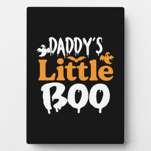 Halloween Daddy Little Boo Birthday Plaque