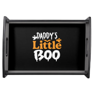 Halloween Daddy Little Boo Birthday Serving Tray