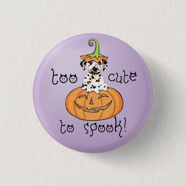 Halloween Dalmatian Button (Front)