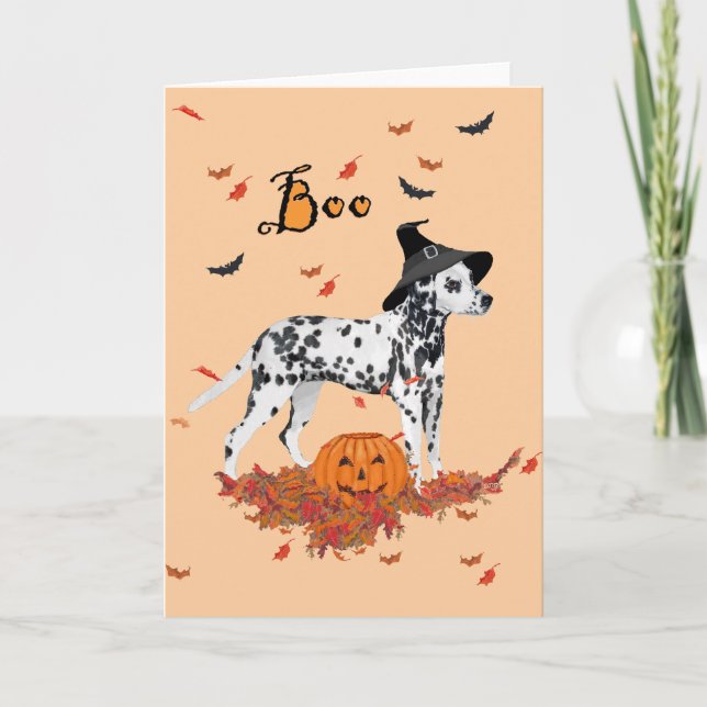 Halloween Dalmatian Card (Front)
