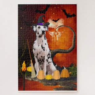 Halloween Dalmatian Dog Jigsaw Puzzle