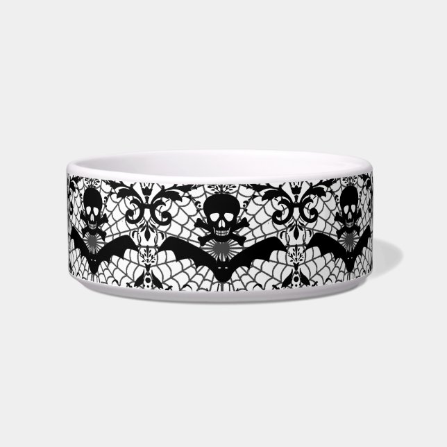 Halloween Damask Bowl (Front)