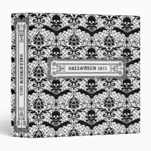 Halloween Damask Custom Binder