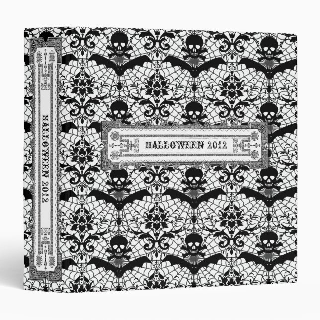 Halloween Damask Custom Binder (Front/Spine)