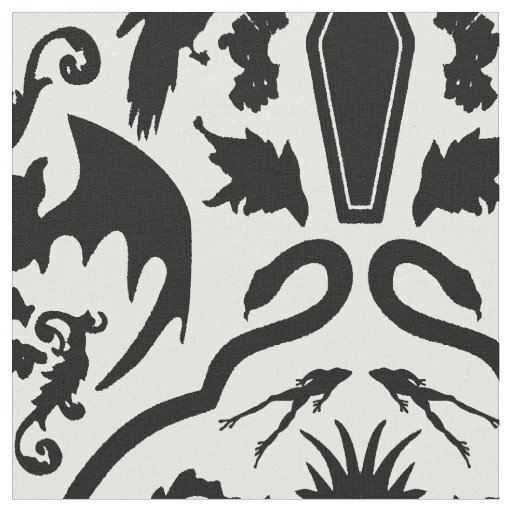 Hallowe'en Damask Fabric