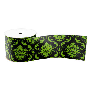 Halloween damask party grosgrain ribbon