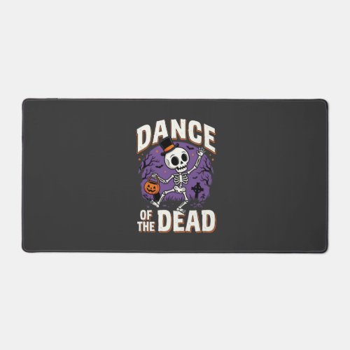 Halloween Dance of the Dead Skeleton Design Desk Mat