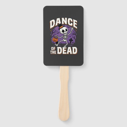 Halloween Dance of the Dead Skeleton Design Hand Fan