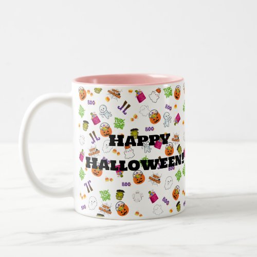 Halloween Dance Party Two_Tone Coffee Mug