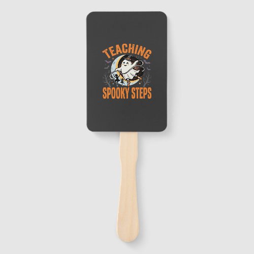 Halloween Dance Teacher Spooky Steps Hand Fan