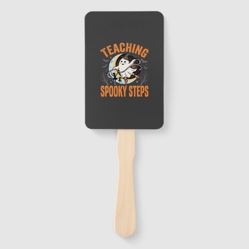 Halloween Dance Teacher Spooky Steps Hand Fan