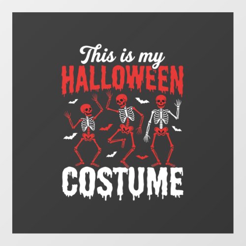 Halloween Dancing Skeleton Costume Graphic Floor Decals