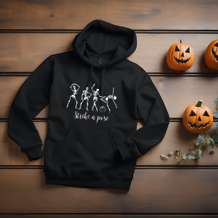 Halloween Dancing Skeleton Customize Funny Text Hoodie