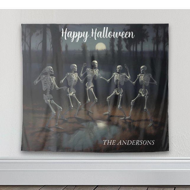 Halloween Dancing Skeletons Backdrop (Creator Uploaded)