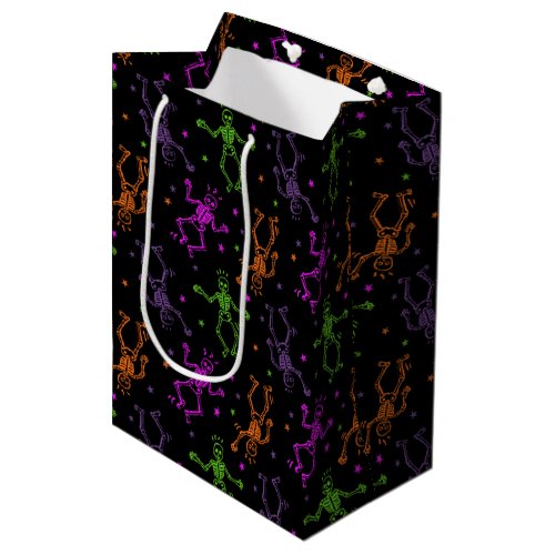 Halloween Dancing Skeletons Medium Gift Bag