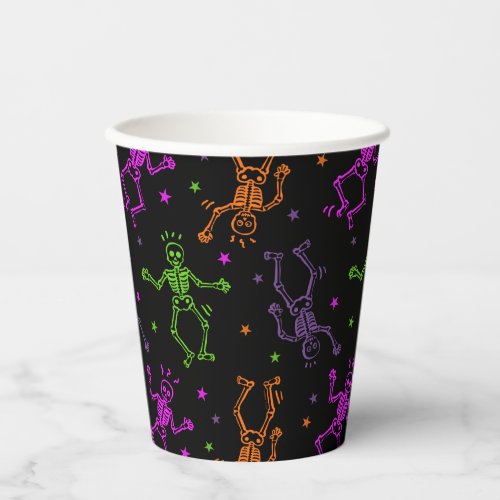 Halloween Dancing Skeletons Paper Cups